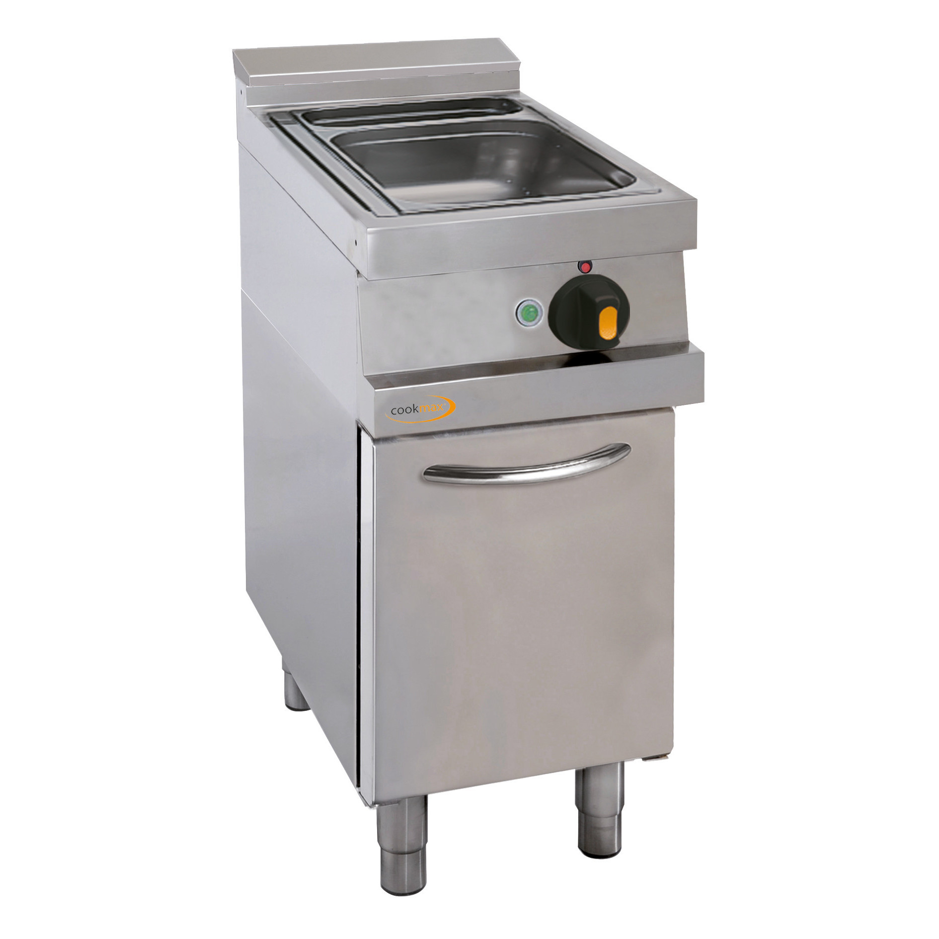 Elektro-Bain-Marie, GN 1/1, H 150 mm, Unterbau mit Tür